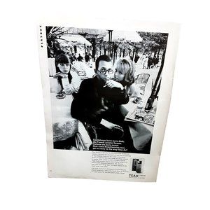 1966 Teak Cologne Man with Women Original Ad Vintage 60s Ephemera